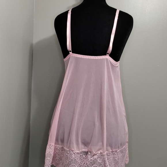 & Other Stories Blush Lace Slip Dress - Picture 2 of 5